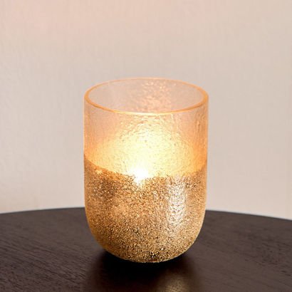 Erton Crink Glass Hurricane - 7x7x10 cm