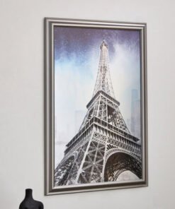 Vivid Eiffel Tower Aluminium Print Framed Picture ...