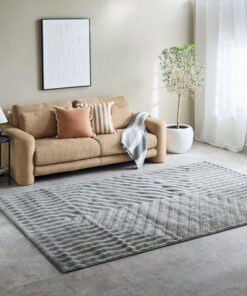 Ciara Ashen Anti Skid Polypropylene Rug - 200x300 ...
