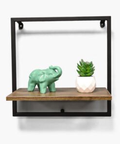 Sera Square 1-Tier Wall Shelf with MDF Board - 35x...