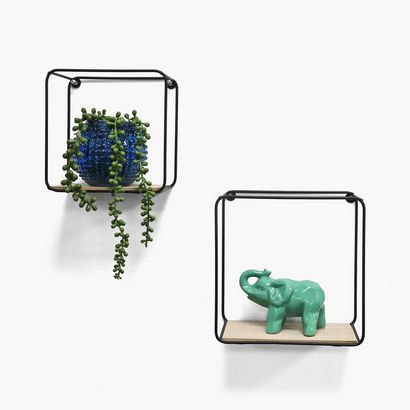 Sera Square 2-Piece Wall Shelf Set