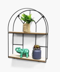 Sera Arch 2-Tier Wall Shelf - 35x10x45 cm