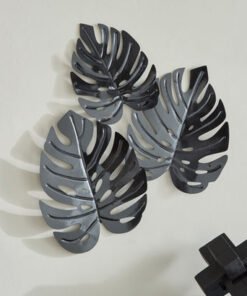 Jorja Metal Leaf Wall Art - 55.9x60.3x3.8 cm