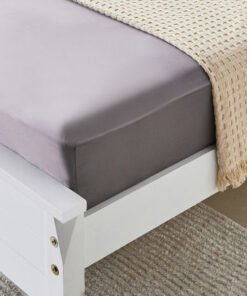 Opulent Luxe Solid Cotton Queen Fitted Sheet - 150...