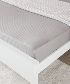 Hamilton Satin Stripe King Fitted Sheet - 180x200+...