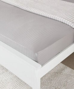 Hamilton Satin Stripe Super King Fitted Sheet - 20...