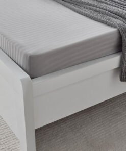 Hamilton Stripe Satin Cotton Single Fitted Sheet -...