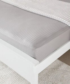 Hamilton Stripe Satin Cotton King Fitted Sheet - 1...