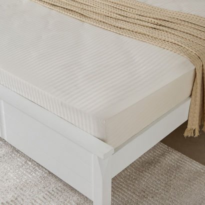 Hamilton Stripe Satin Cotton King Fitted Sheet - 1...
