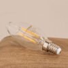 Oshtraco 4W E14 Warm White Clear Filament LED Bulb