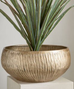 Nydril Aluminium Embossed Planter - 40x16.5 cm