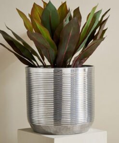 Nydril Linework Aluminium Planter - 31.5x29.5 cm