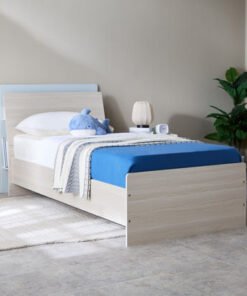 Skye Single Bed with Storage Headboard - 90x200 cm