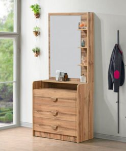 Carnation 3-Drawer Young Dresser with Mirror