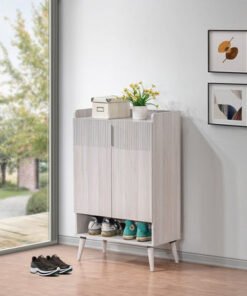 Movo Elmwood 15-Pair Shoe Cabinet with 2 Doors