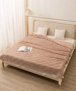 Cloud Sculpted Rabbit Fur Single-Layer Queen Blank...