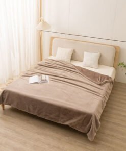 Lla Ura Rabbit Fur Double Layer Twin Blanket - 150...