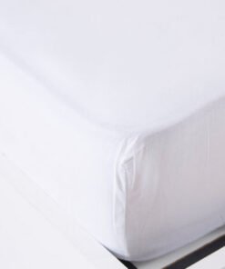 Ballina Solid Cotton Queen Fitted Sheet - 150x200+...