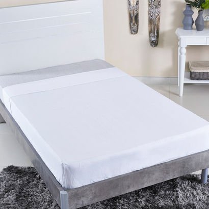 Ballina Solid Cotton Twin Flat Sheet - 170x260 cm