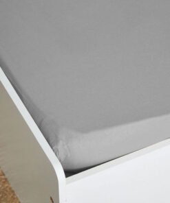 Ballina Solid Cotton Twin Fitted Sheet - 120x200+3...