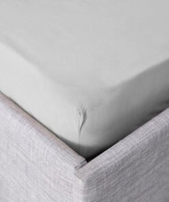 Ballina Solid Cotton King Fitted Sheet - 180x200+3...