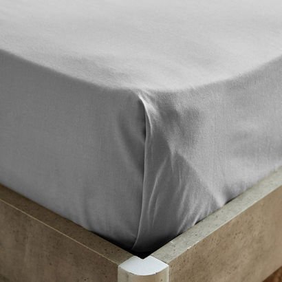 Ballina Solid Cotton Twin Flat Sheet - 170x260 cm