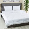Ballina 3-Piece Solid Cotton Queen Comforter Set -...