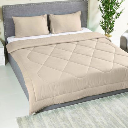Ballina 3-Piece Solid Cotton King Comforter Set - ...