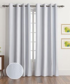 Snowy Cotton Curtain Pair - 140x240 cm