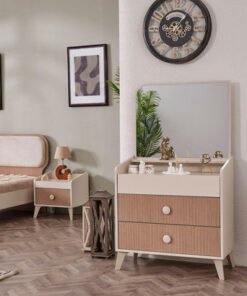Kingslay 3-Drawer Dresser with Mirror