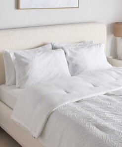 White Bliss 6-Piece Wavy Crep Microfiber BIAB King...