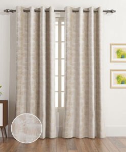 Rio 2-Piece Jacquard Textured Curtain Set - 140x24...
