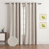 Travor Ocena 2-Piece Jacquard Extra Long Curtain S...