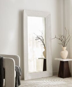 Rena Taper Wooden Floor Mirror - 90x180 cm