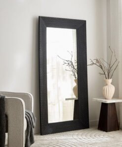 Rena Taper Wooden Floor Mirror - 90x180 cm