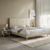Blaze Smart Upholstered King Bed with 2 Nightstand...