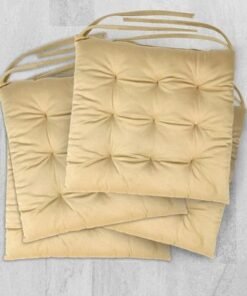 Ultima 4-piece Velvet Chair Pad - 40x40x3 cm