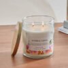 Aure Myrrh and Tonka Blown Jar Candle with Metal L...