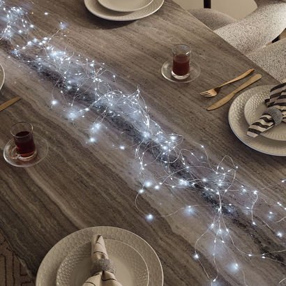 Dux 2.4 m Copper Wire Garland Light with 12 String...