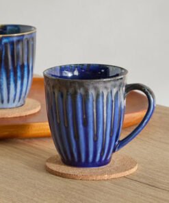Donna Stoneware Ribbed Mug - 300 ml