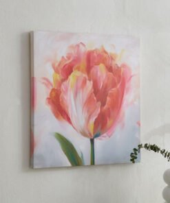 Elmer Canvas Printed Flower Framed Picture - 40x40...