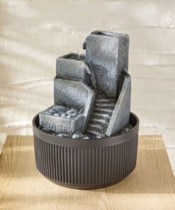 Belen Modern Fountain with LED Head Light - 17x17x...