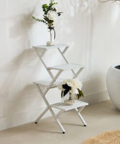 Vista Modern Metal 4-Tier Planter Stand - 37.5x25....