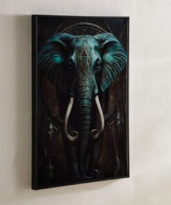 Fossel Elephant Framed Canvas with ABS High Gloss ...