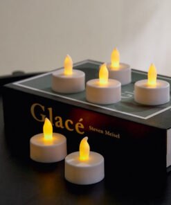 Luna 6-Piece LED Flameless Tealight Candle Set wit...