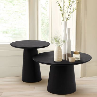 Davian 2-Piece Round Coffee Table Set