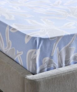 Malta Evelyn Printed Cotton Twin Flat Sheet - 170x...