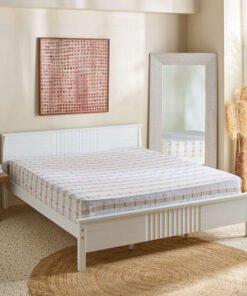 Malta Lattice Printed Cotton King Fitted Sheet - 1...