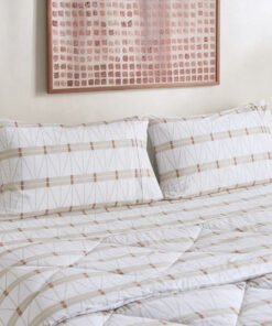 Malta Lattice 3-Piece Printed Cotton King Comforte...
