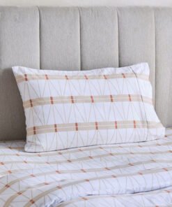 Malta Lattice 2-Piece Printed Cotton Single Duvet ...